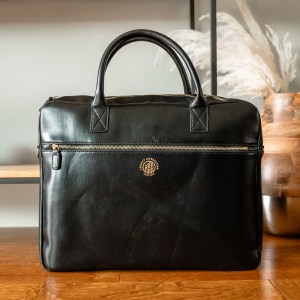 Leather Laptop Bag - Black 1 Leather Laptop Bag - Black 1