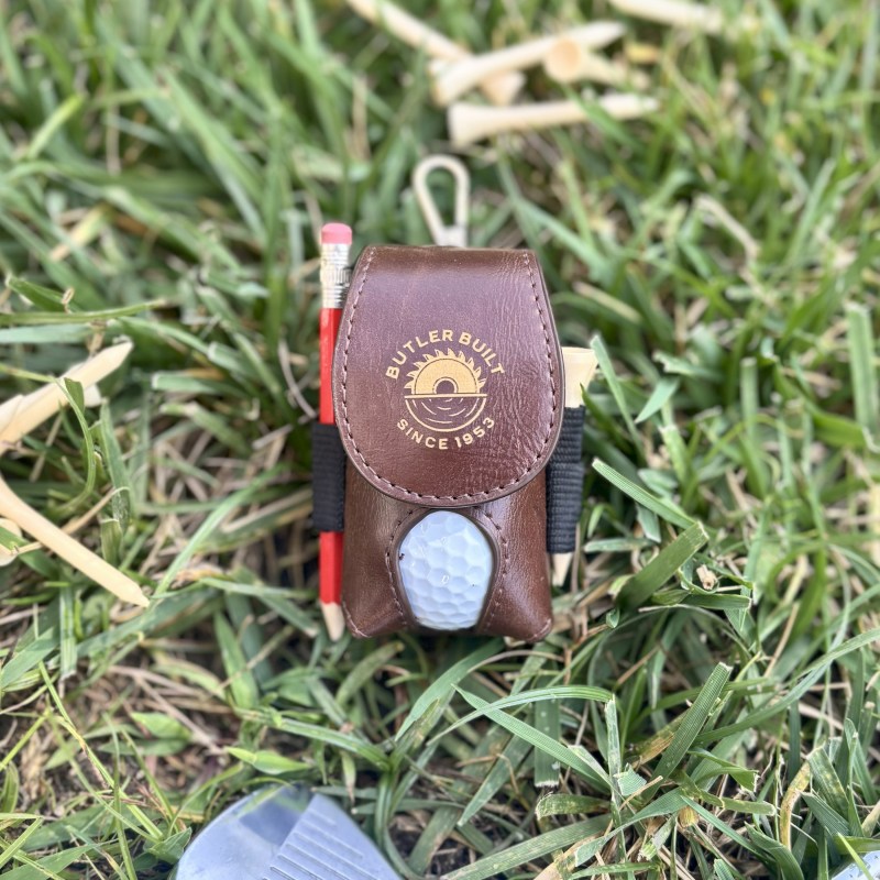 Azalea 2-Ball Clipper Pouch - Brown 1 Azalea 2-Ball Clipper Pouch - Brown 1