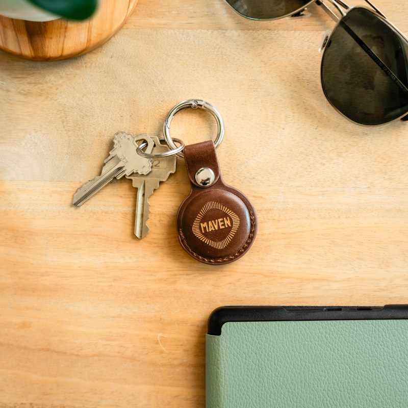 Airtag Keychain - Brown 1 Airtag Keychain - Brown 1