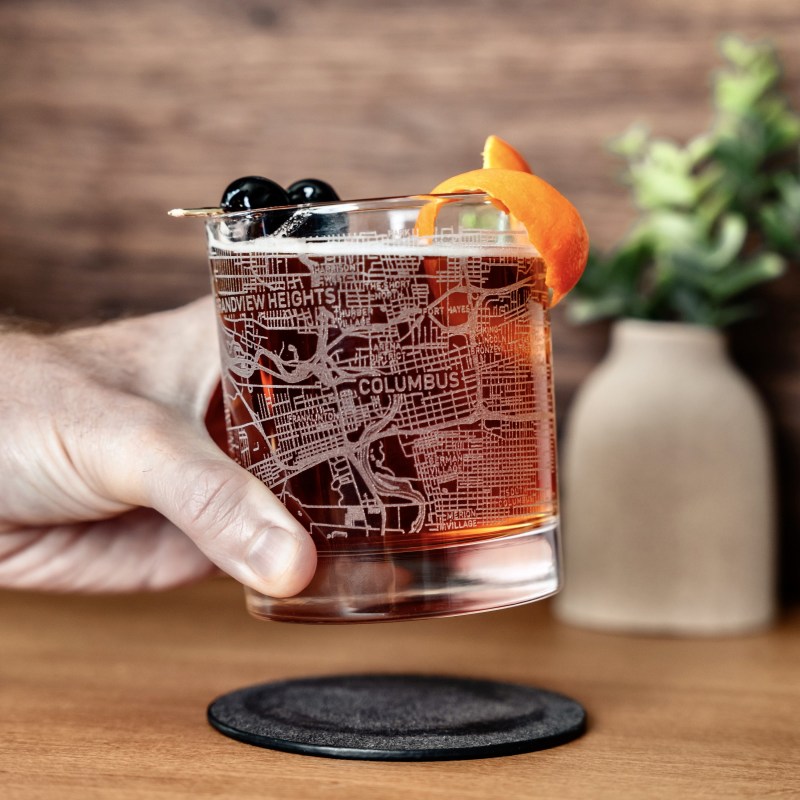 Del Mar DOF Glass - 2 Glasses - Blank Wood Box - Full Wrap 1 Del Mar DOF Glass - 2 Glasses - Blank Wood Box - Full Wrap 1