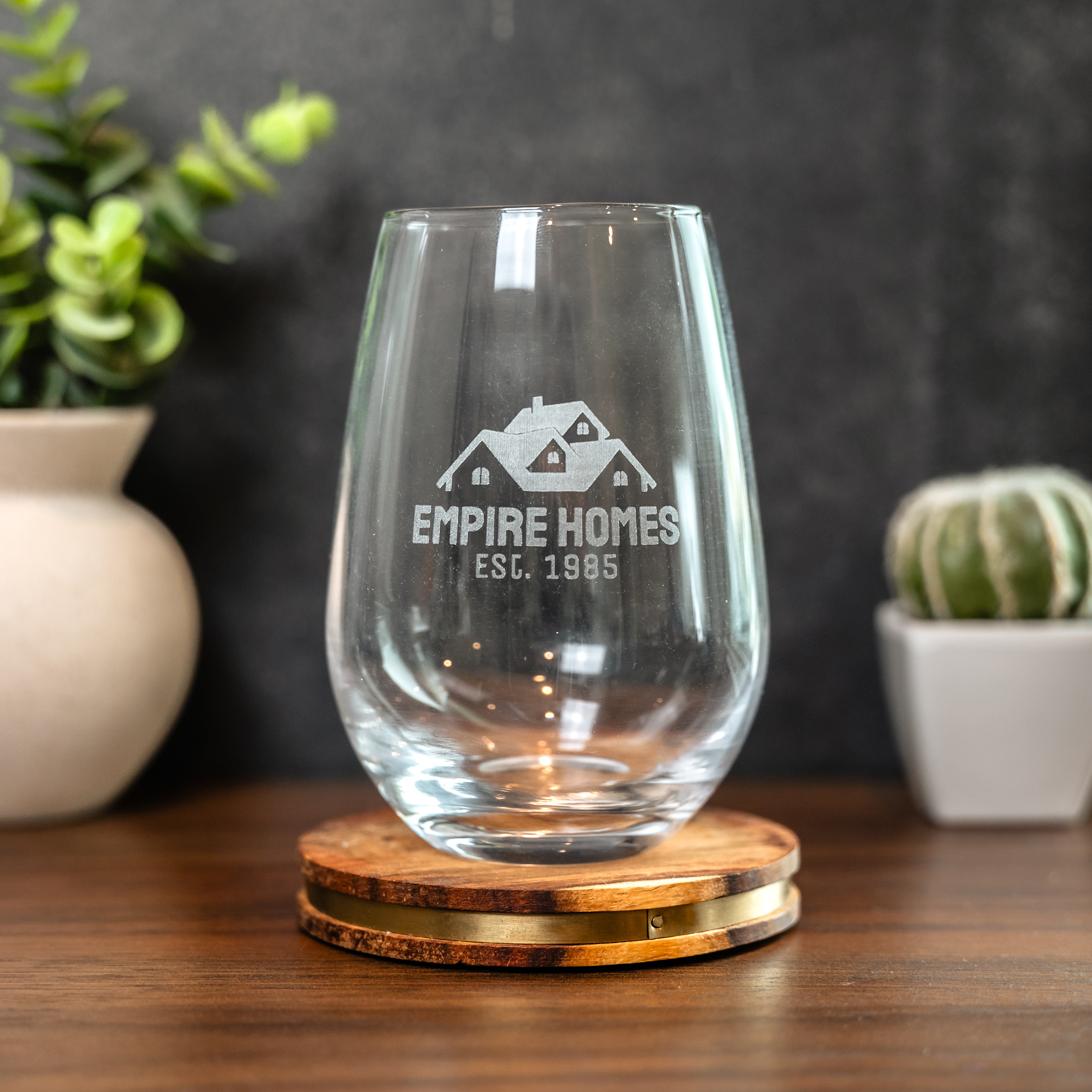 Branded Santa Fe Wine Glass - Box Set, Bulk