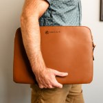 Eco-Deluxe 15.6" Laptop Sleeve - Caramel 1 Eco-Deluxe 15.6" Laptop Sleeve - Caramel 1