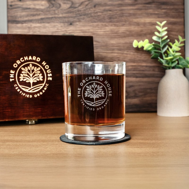 Del Mar DOF Glass - 2 Glasses - Branded Wood Box - Single Imprint 1 Del Mar DOF Glass - 2 Glasses - Branded Wood Box - Single Imprint 1