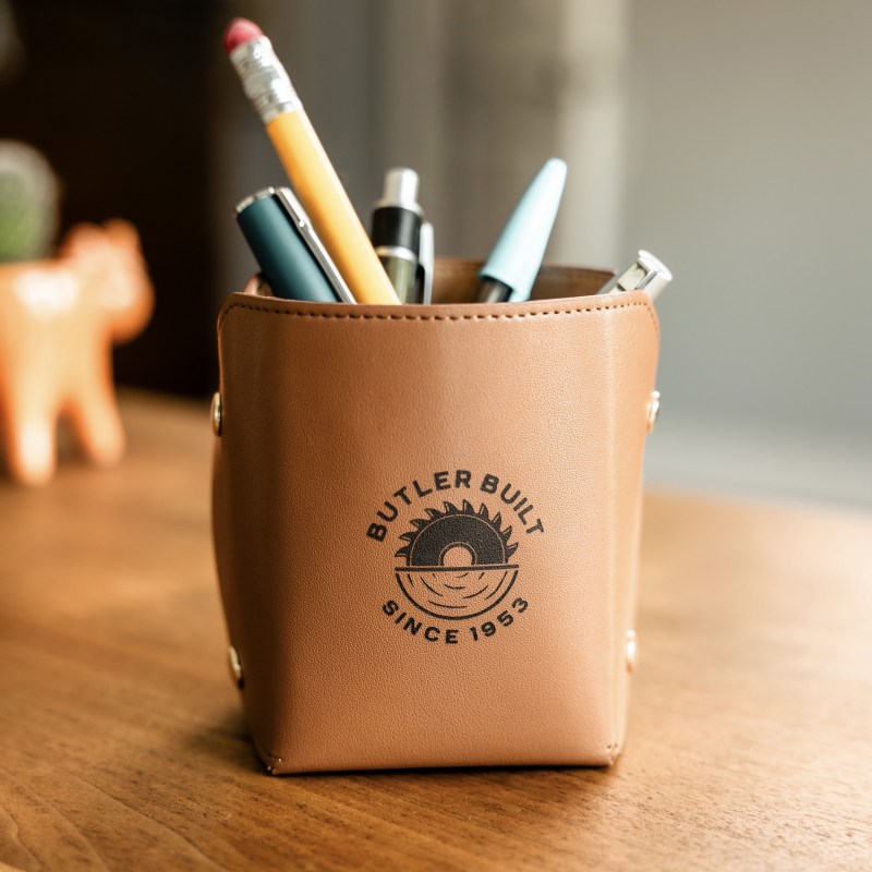 Eco-Deluxe Pencil Cup - Caramel 1 Eco-Deluxe Pencil Cup - Caramel 1