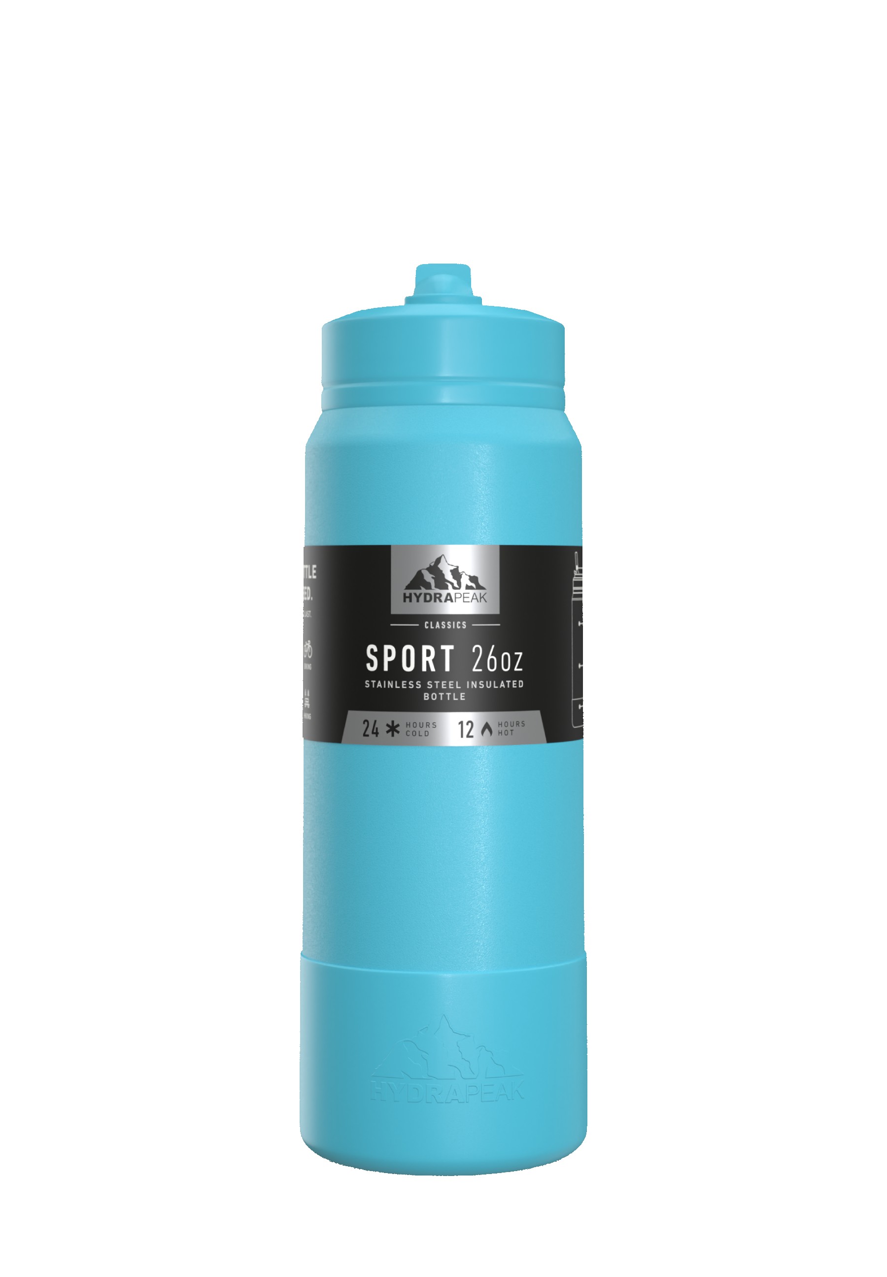 Hydrapeak Sport Boot Straw Cap 26 Oz. Water Bottle 1