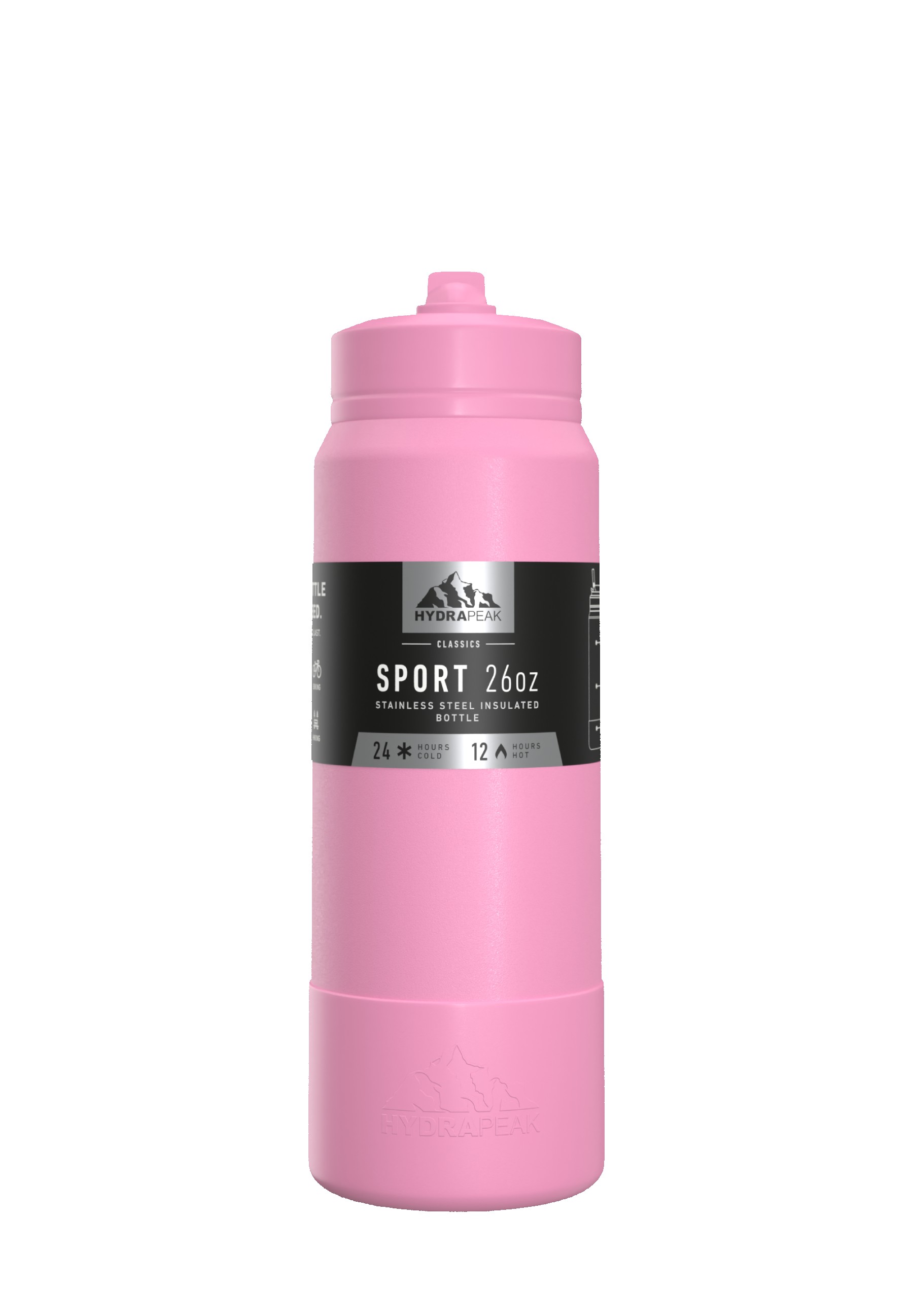 Hydrapeak Sport Boot Straw Cap 26 Oz. Water Bottle 1