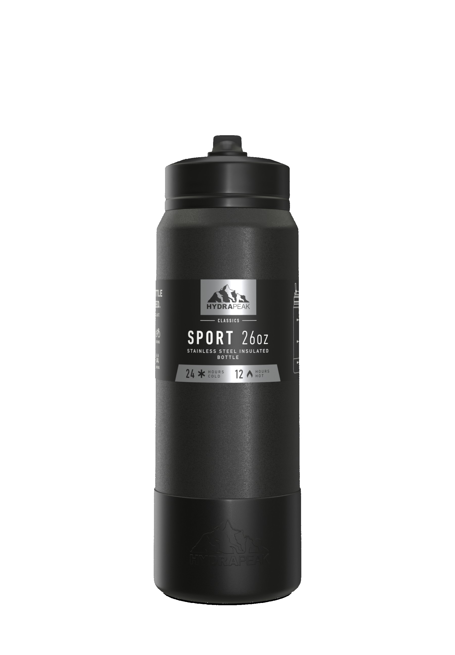 Hydrapeak Sport Boot Straw Cap 26 Oz. Water Bottle 1