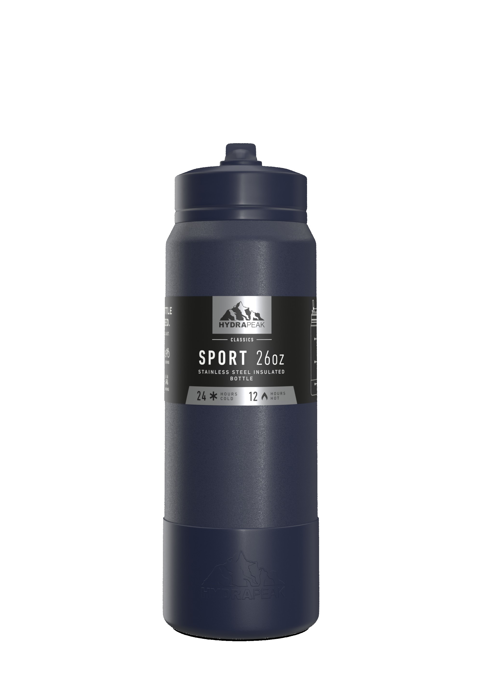 Hydrapeak Sport Boot Straw Cap 26 Oz. Water Bottle 1