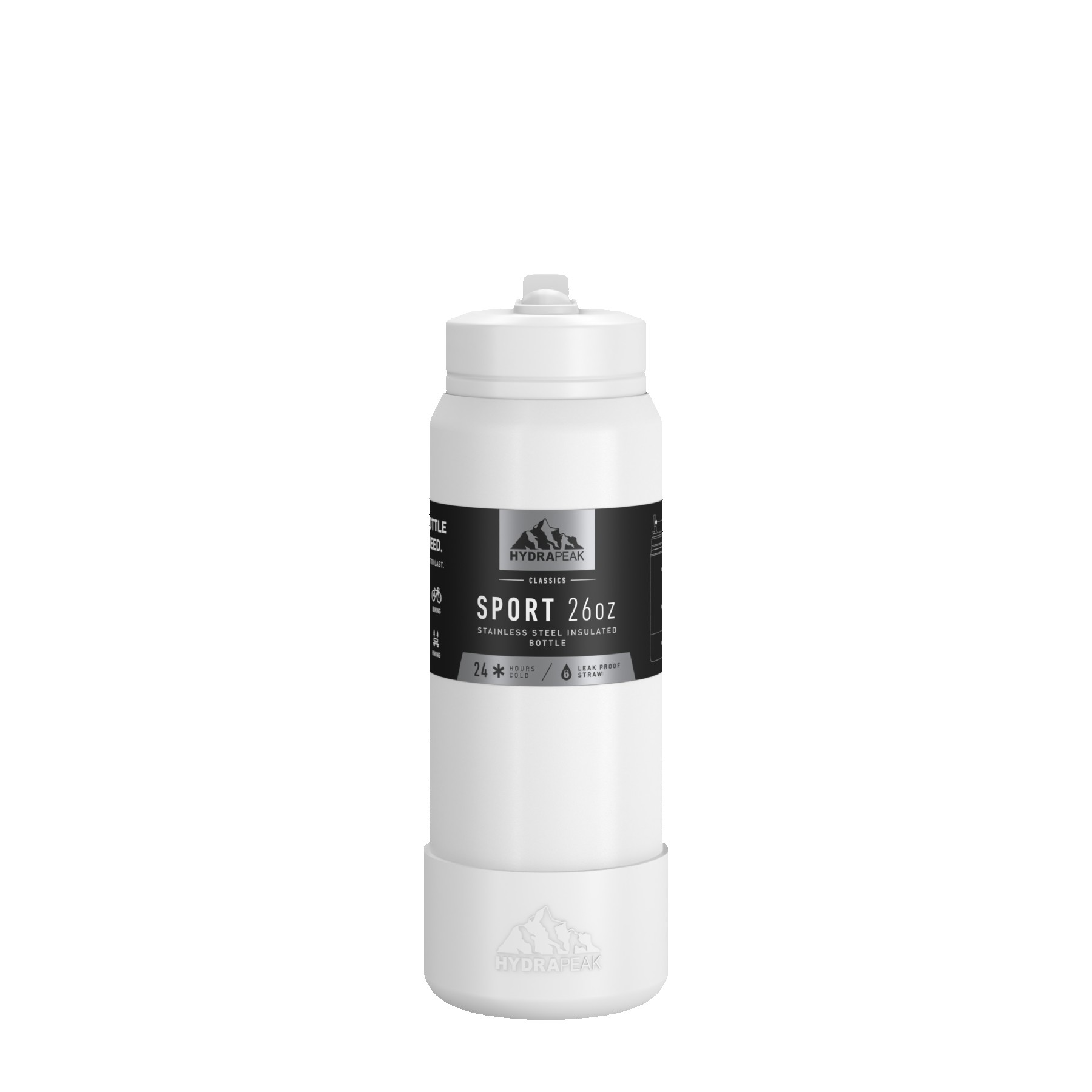 Hydrapeak Sport Boot Straw Cap 26 Oz. Water Bottle 1