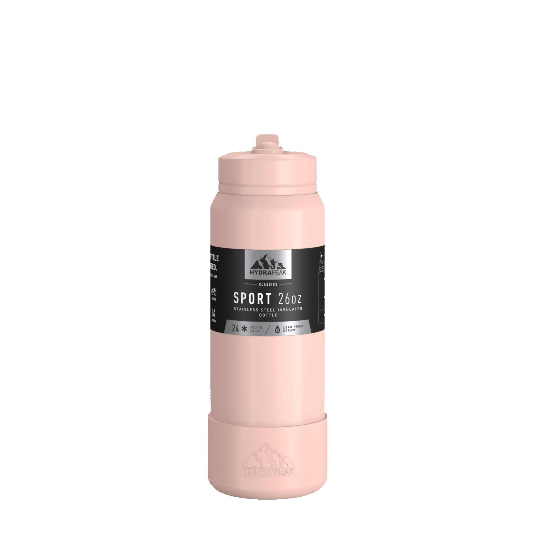 Hydrapeak Sport Boot Straw Cap 26 Oz. Water Bottle 1