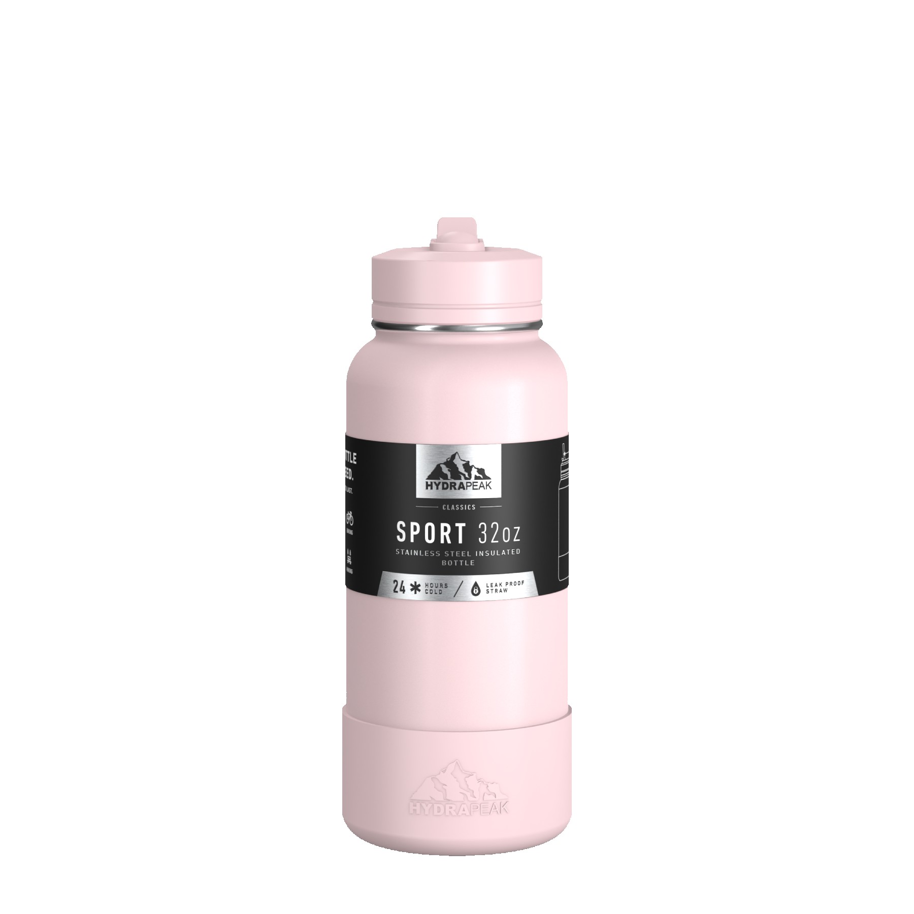 Hydrapeak Sport Boot 32oz Water Bottle with Straw Lid 1