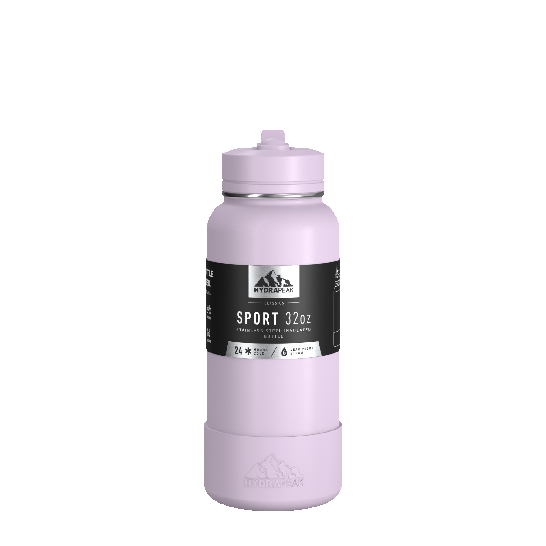 Hydrapeak Sport Boot 32oz Water Bottle with Straw Lid 1