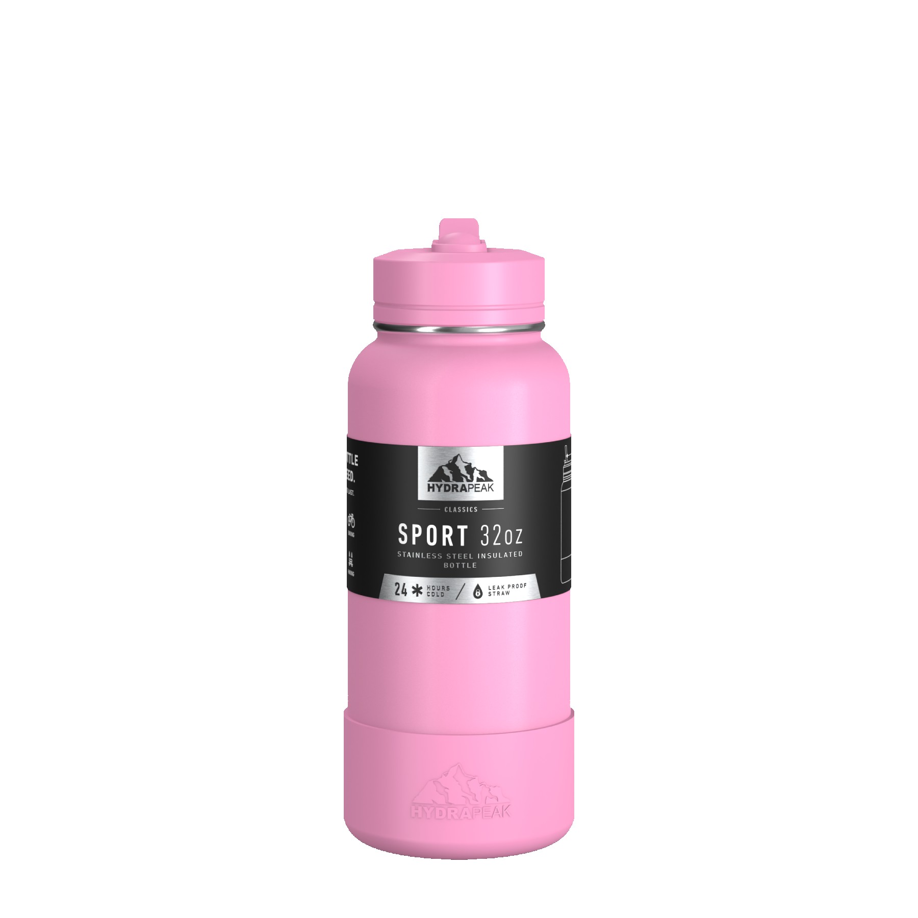 Hydrapeak Sport Boot 32oz Water Bottle with Straw Lid 1