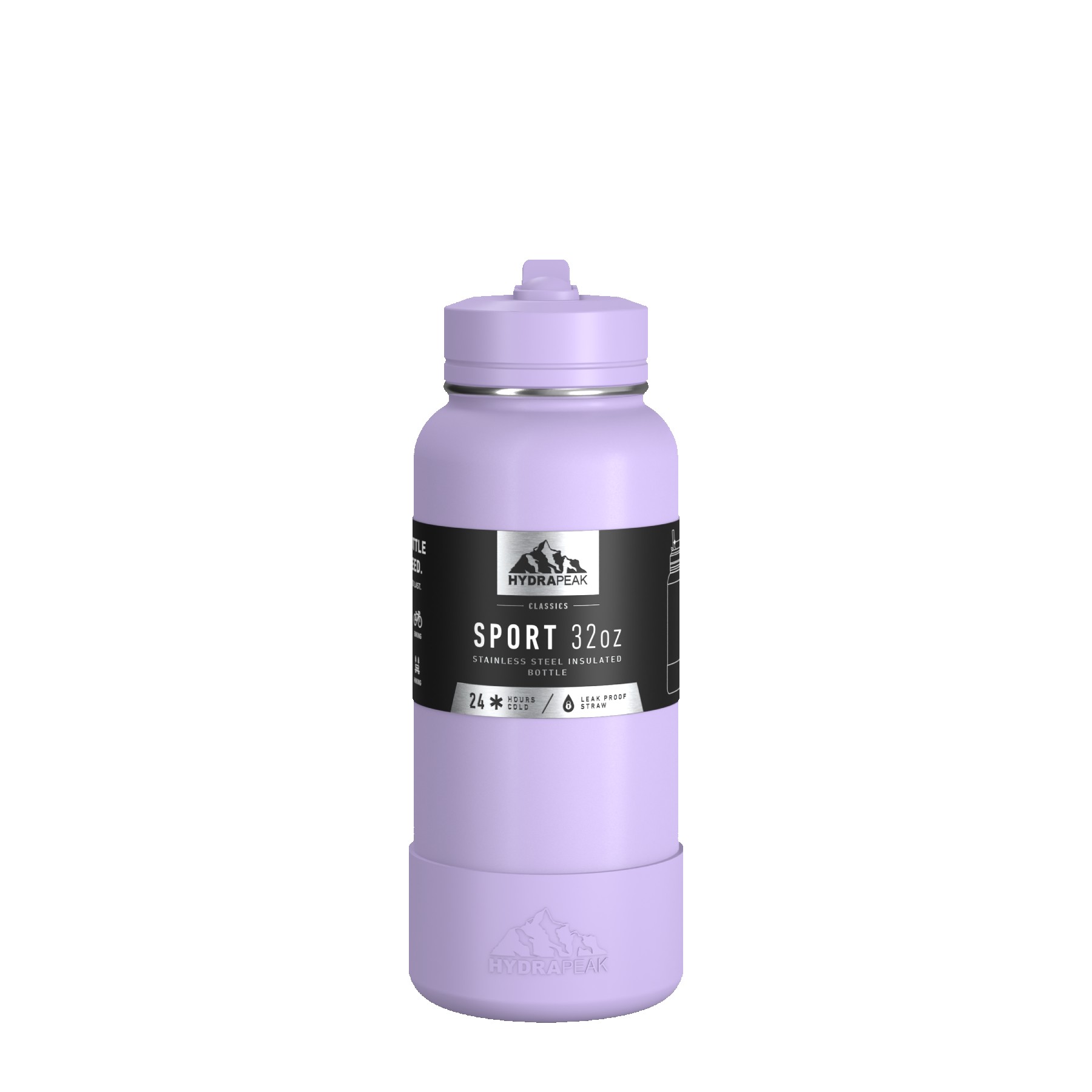 Hydrapeak Sport Boot 32oz Water Bottle with Straw Lid 1