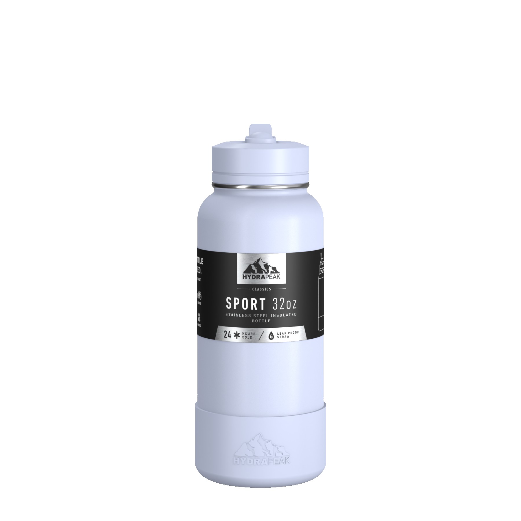 Hydrapeak Sport Boot 32oz Water Bottle with Straw Lid 1