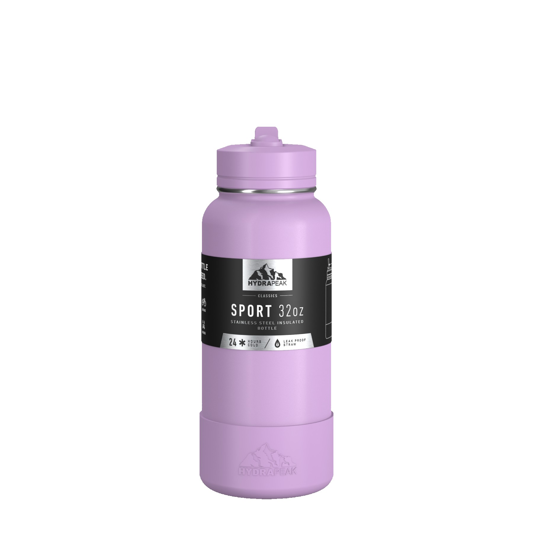 Hydrapeak Sport Boot 32oz Water Bottle with Straw Lid 1