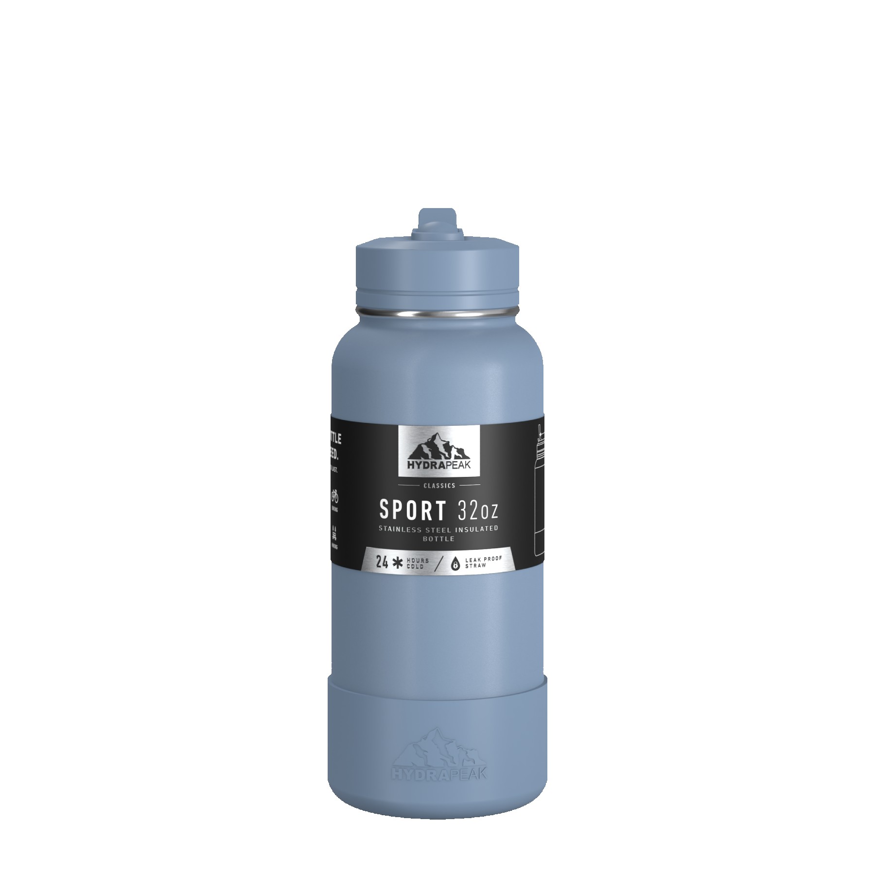 Hydrapeak Sport Boot 32oz Water Bottle with Straw Lid 1