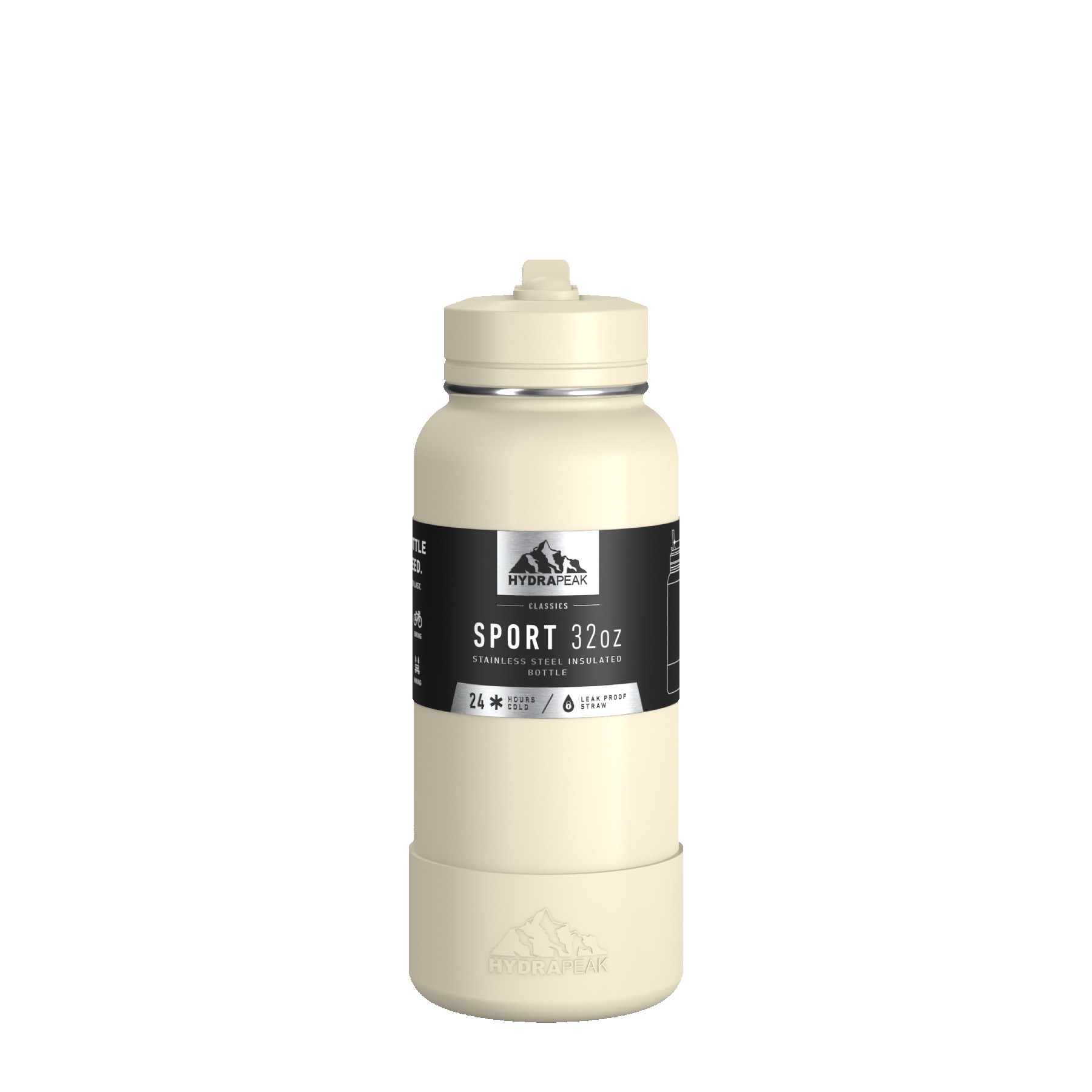 Hydrapeak Sport Boot 32oz Water Bottle with Straw Lid 1