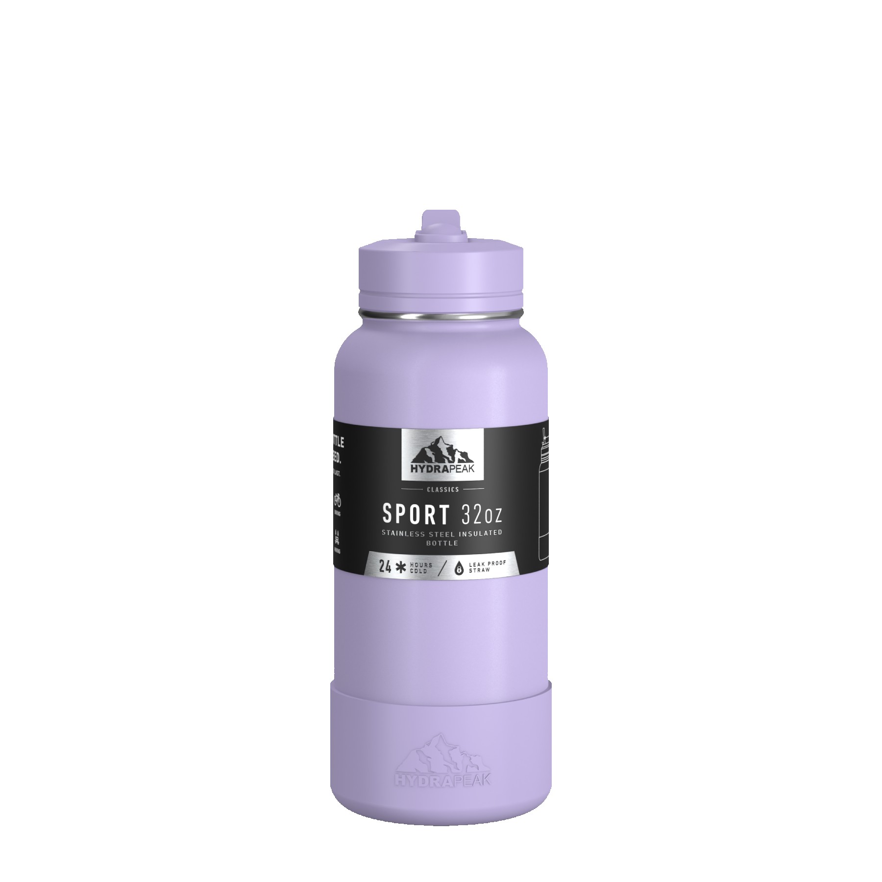Hydrapeak Sport Boot 32oz Water Bottle with Straw Lid 1