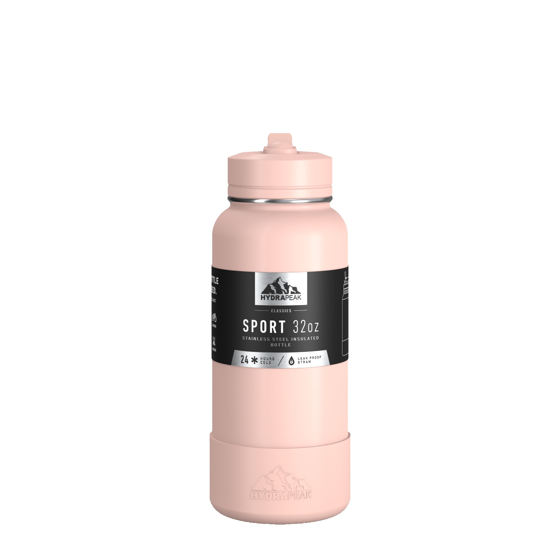 Hydrapeak Sport Boot 32oz Water Bottle with Straw Lid 1