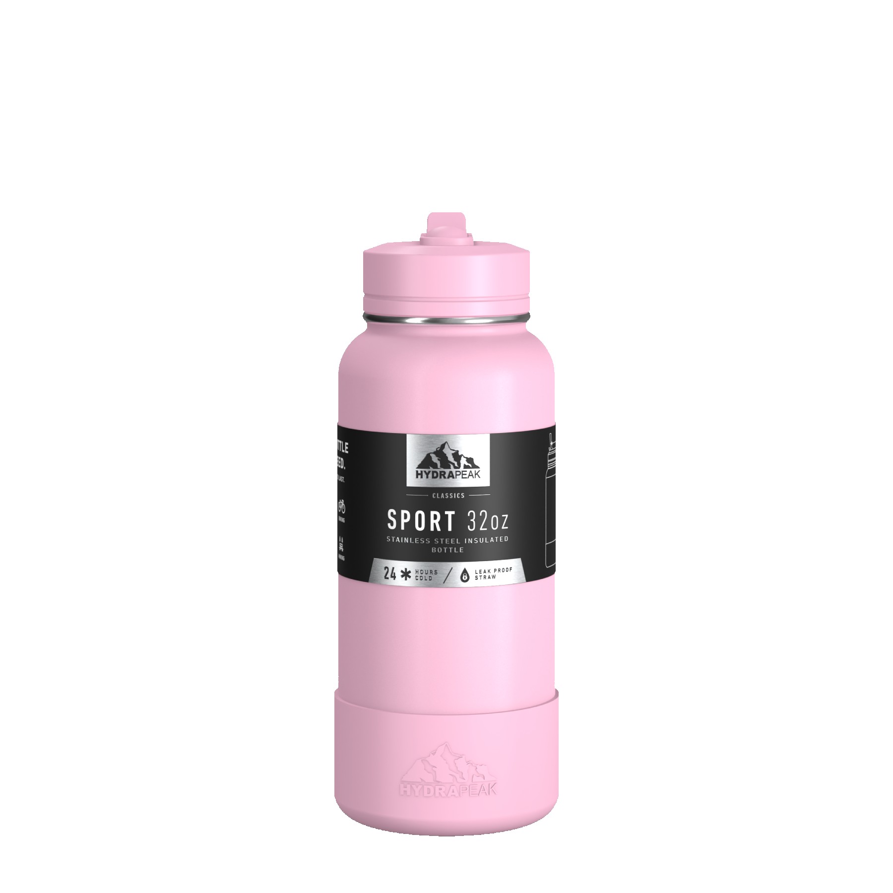 Hydrapeak Sport Boot 32oz Water Bottle with Straw Lid 1