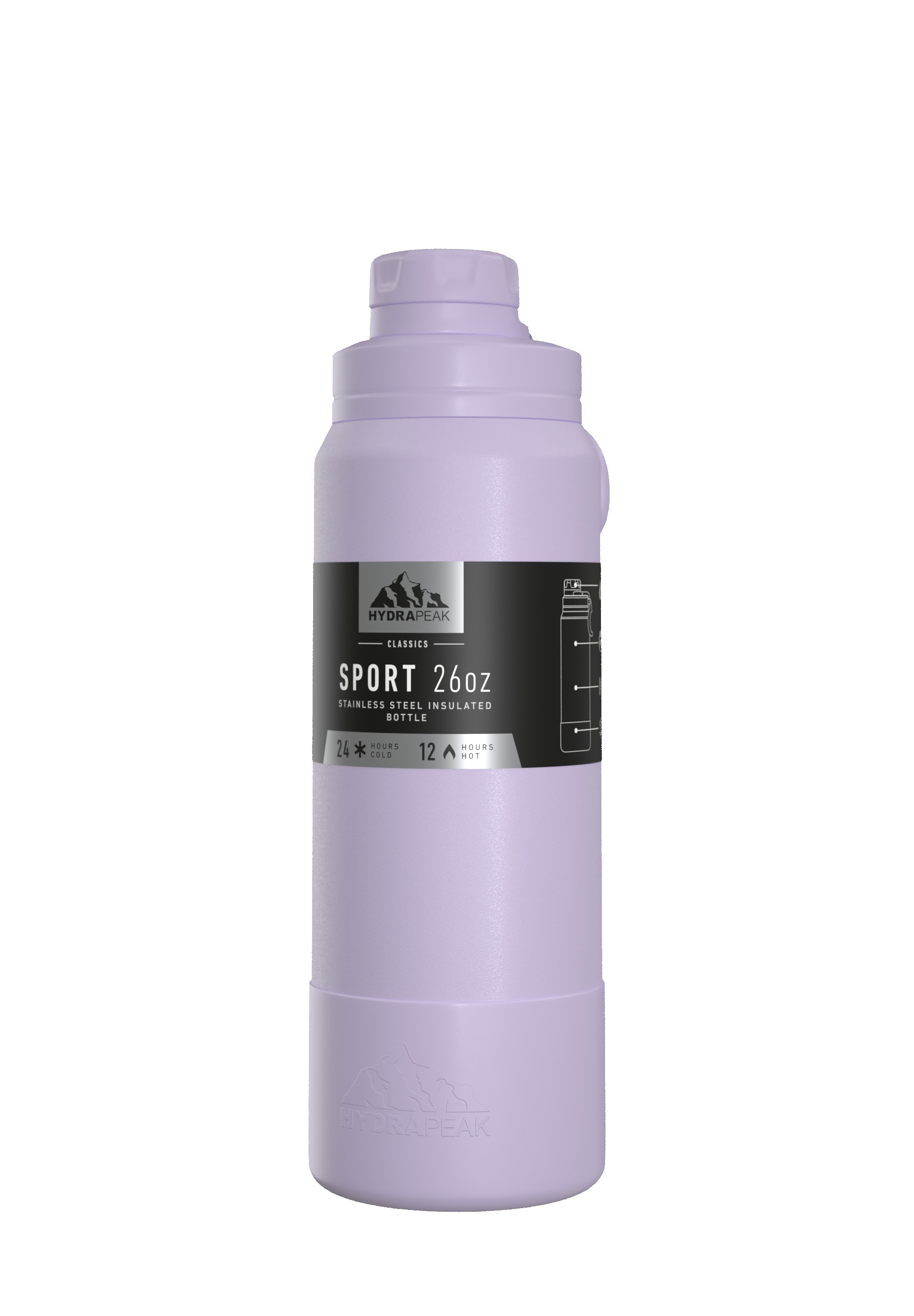 Hydrapeak Sport Boot Chug Cap 26 Oz. Water Bottle 1