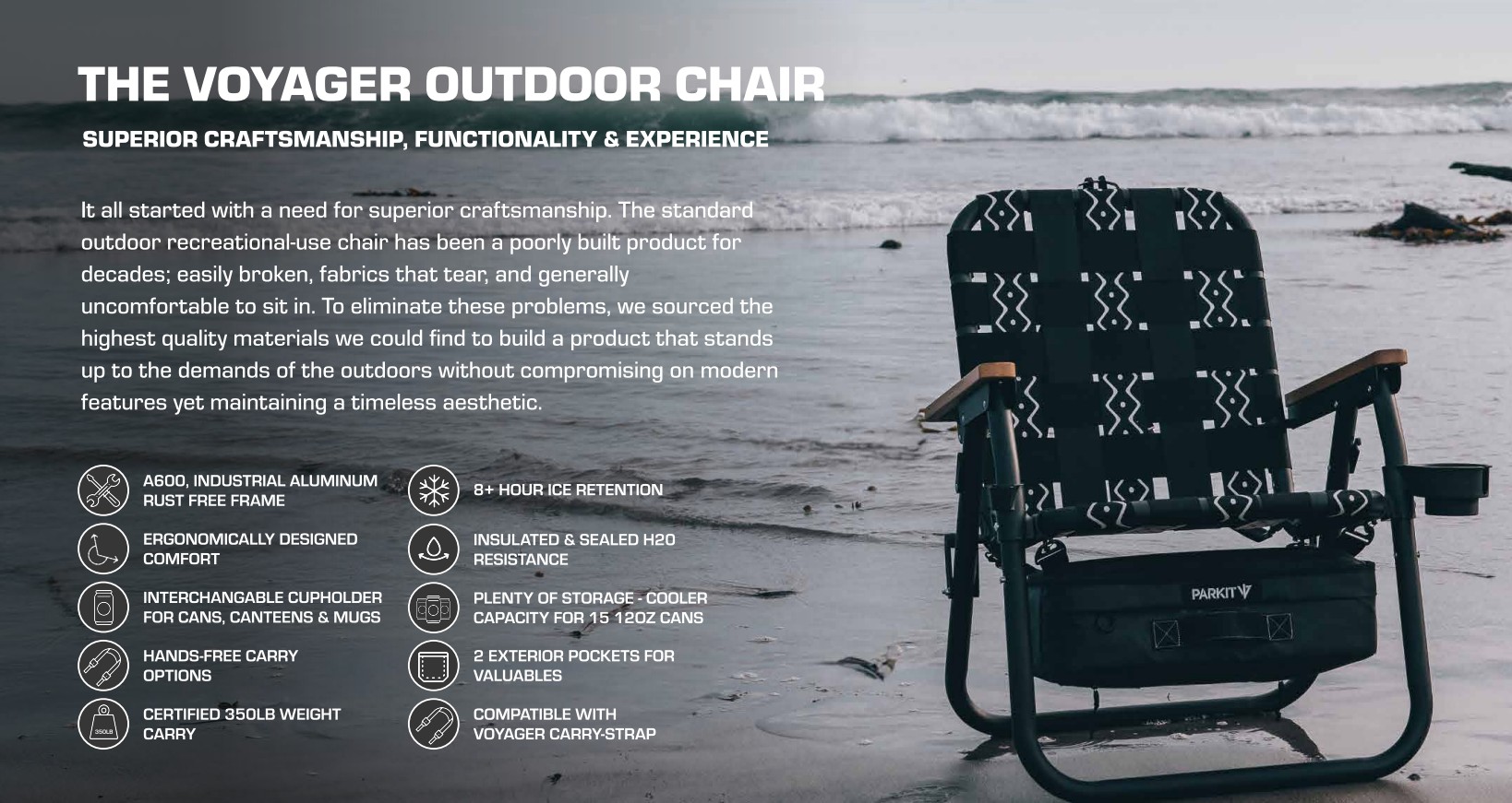 Voyager™ LTE Outdoor Chair- Branded 1