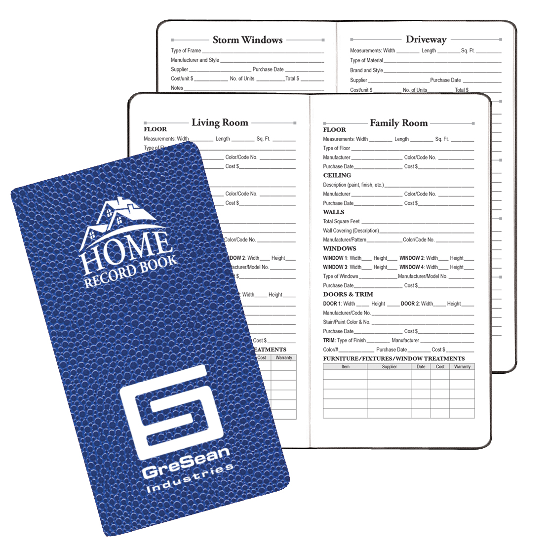 Home Record Book w/ Cobblestone Cover 1
