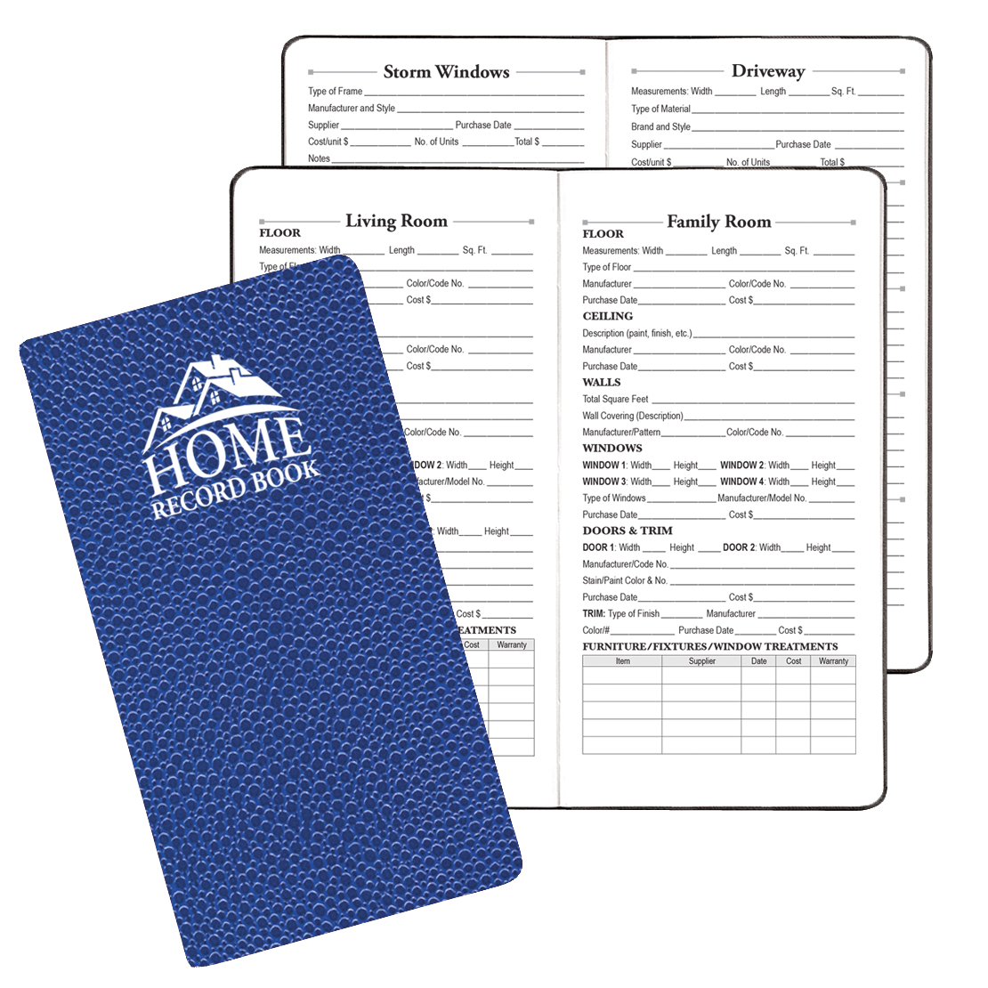 Home Record Book w/ Cobblestone Cover 1