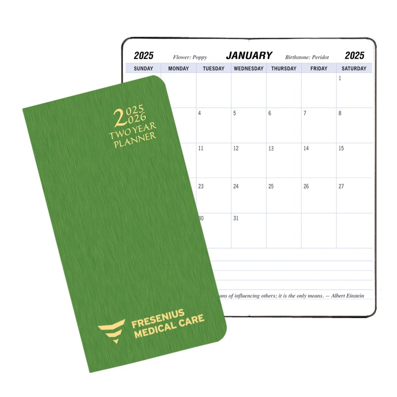 Two Year Pocket Planner w/ Shimmer Cover 1 Two Year Pocket Planner w/ Shimmer Cover 1