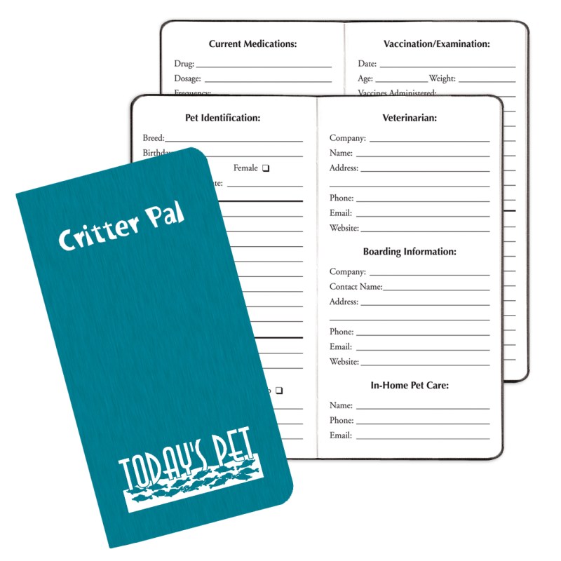 Critter Pal-Pet Information Journal/ Shimmer Covers 1 Critter Pal-Pet Information Journal/ Shimmer Covers 1