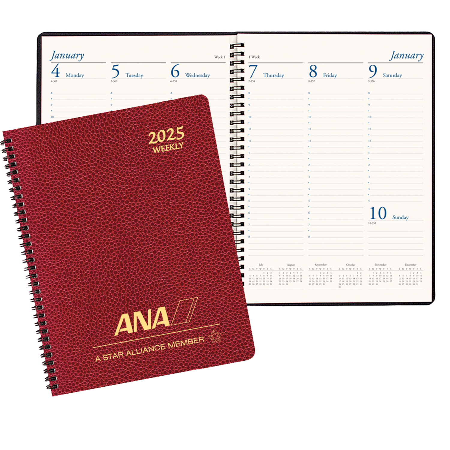 Professional Weekly Desk Appointment Planner w/ Cobblestone Cover 1