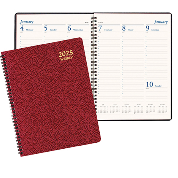 Professional Weekly Desk Appointment Planner w/ Cobblestone Cover 1