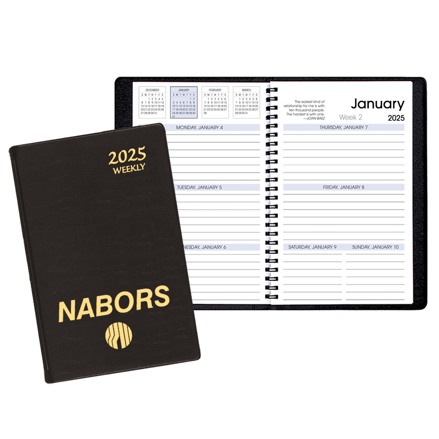 Weekly Desk Appointment Planner w/ Continental Vinyl Cover 1