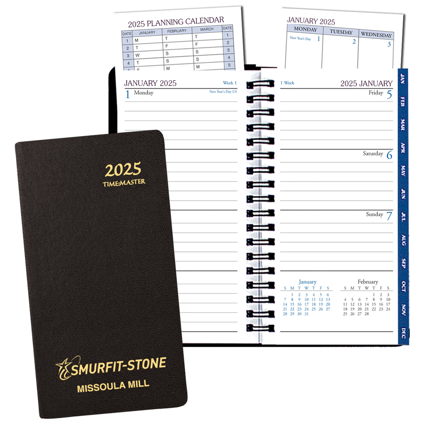 Time Management Planner w/ Continental Vinyl Cover 1