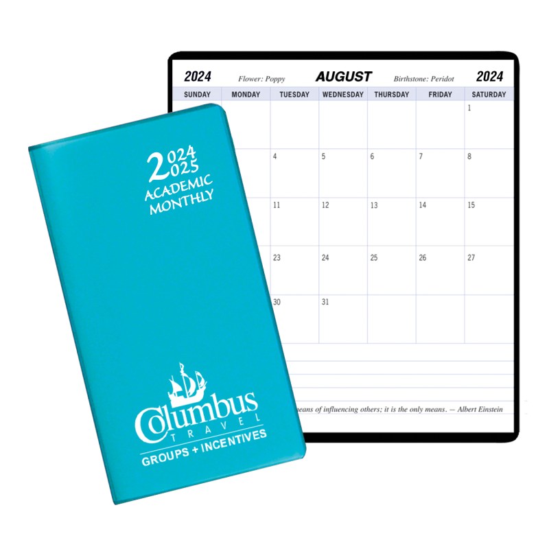 Academic Monthly Pocket Planner w/ Technocolor Cover 1 Academic Monthly Pocket Planner w/ Technocolor Cover 1