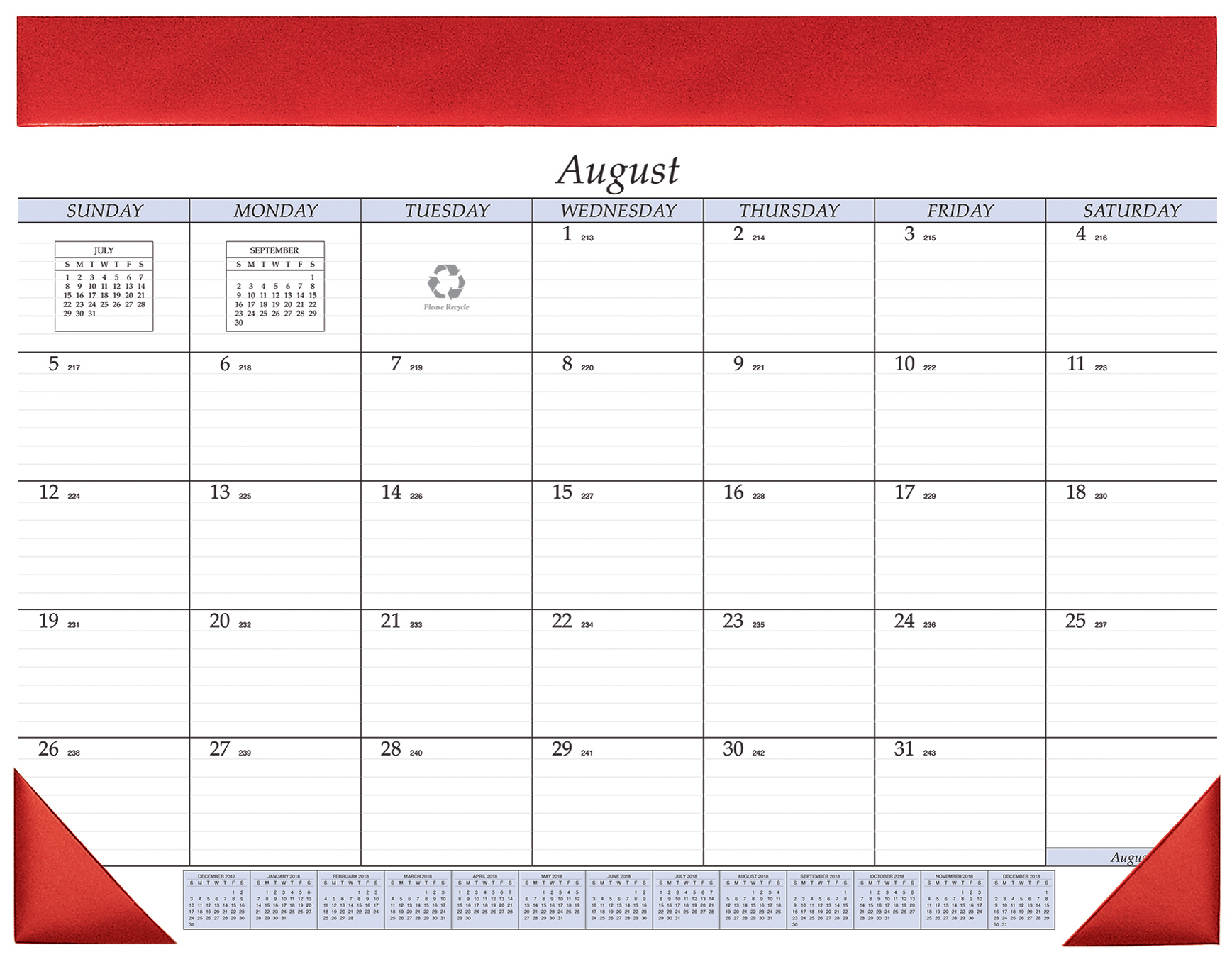 Academic Desk Calendar Pad 1