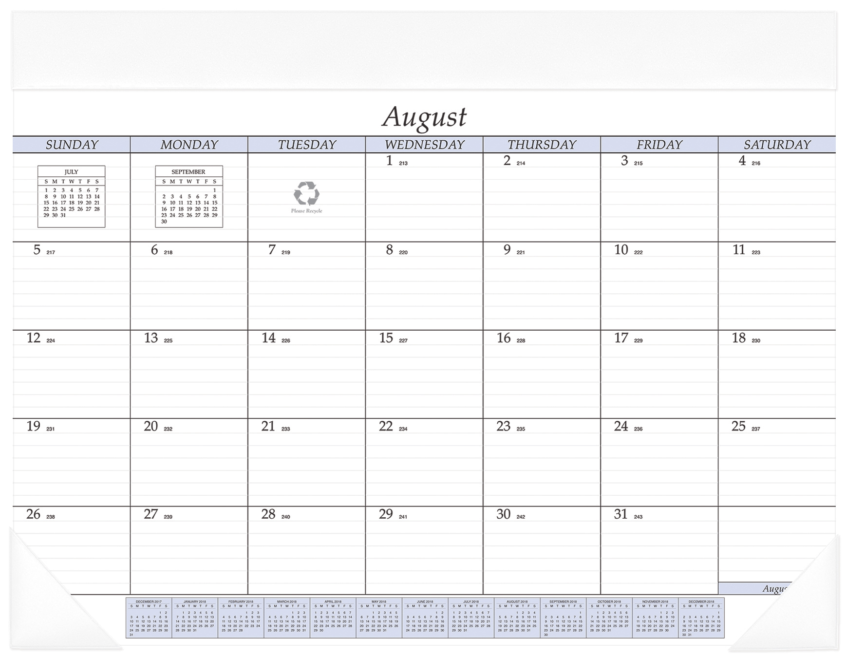 Academic Desk Calendar Pad 1