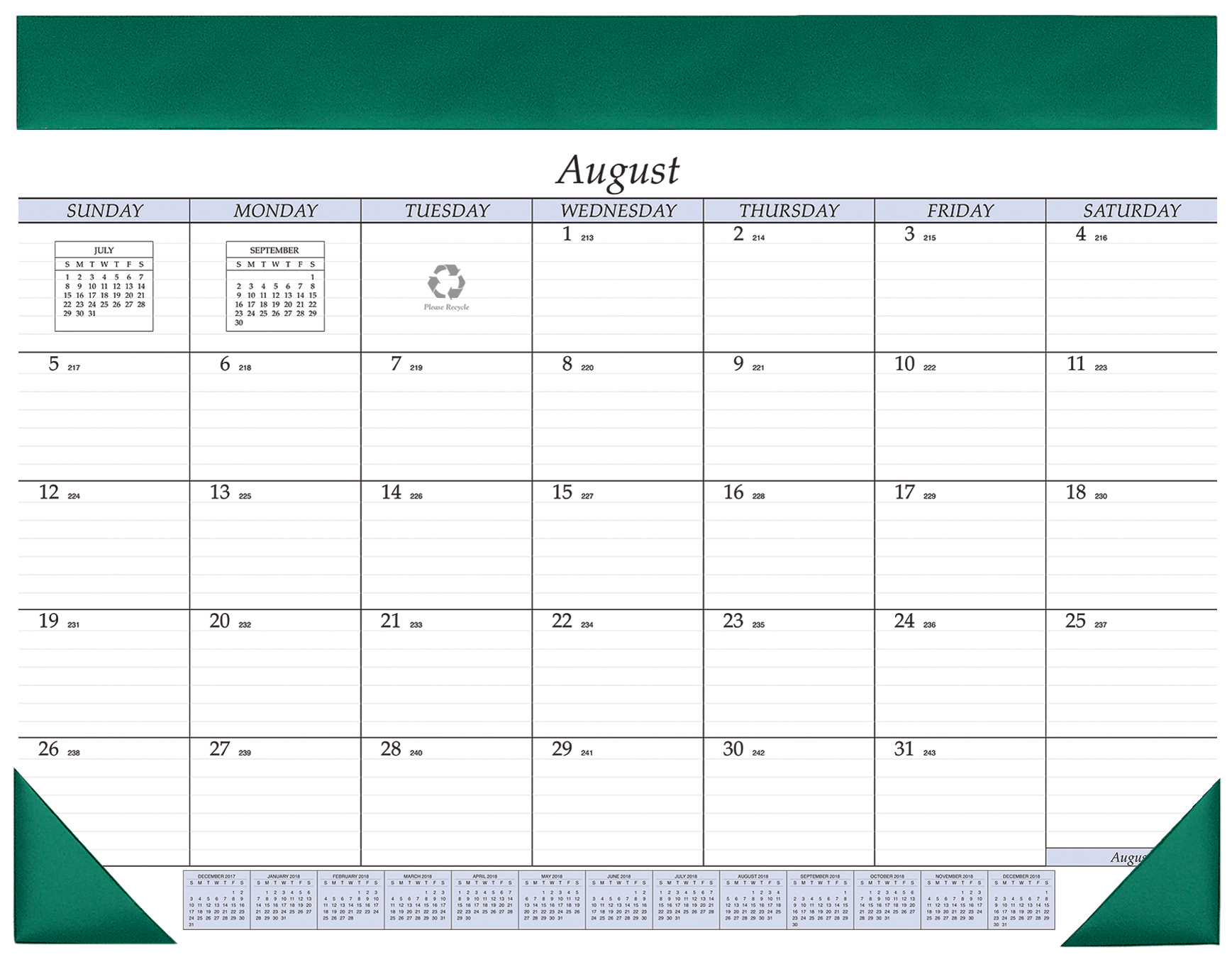 Academic Desk Calendar Pad 1