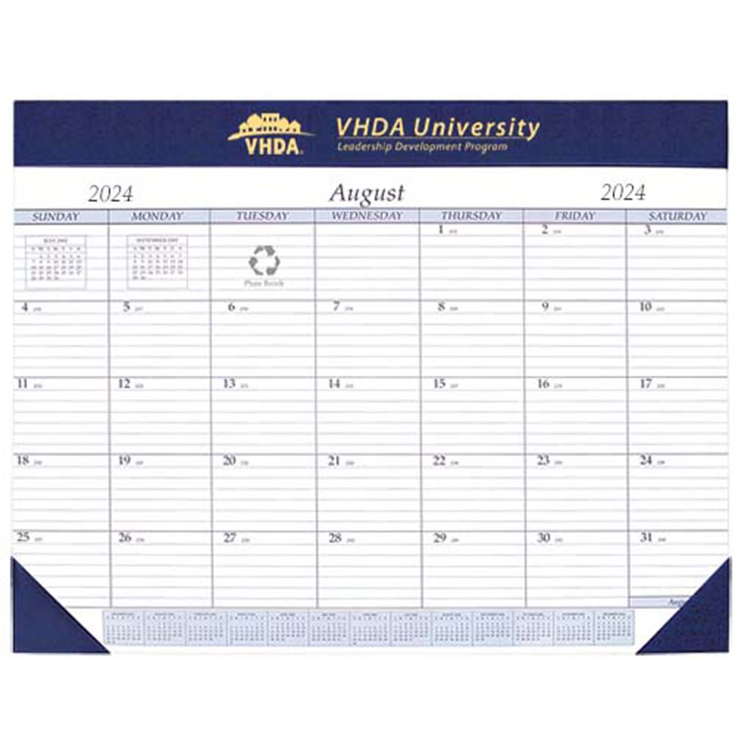 Academic Desk Calendar Pad 1