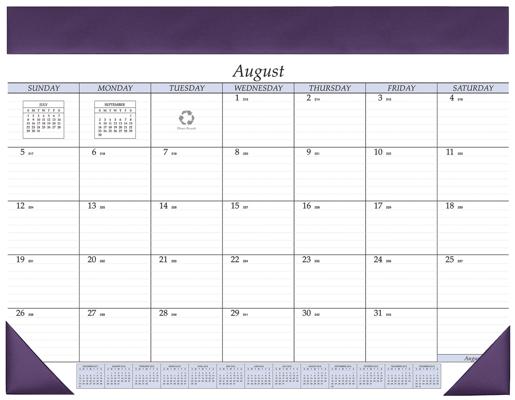 Academic Desk Calendar Pad 1