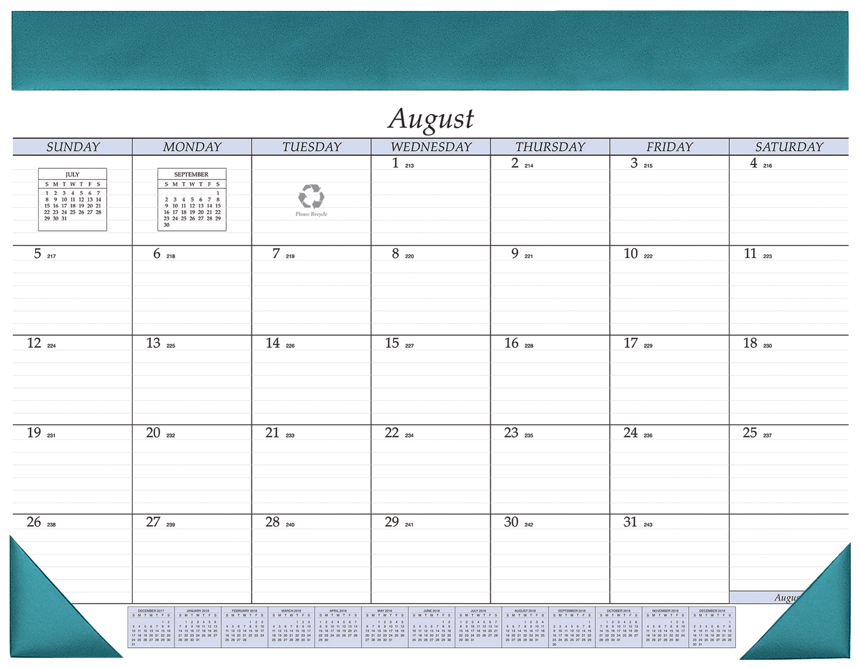 Academic Desk Calendar Pad 1