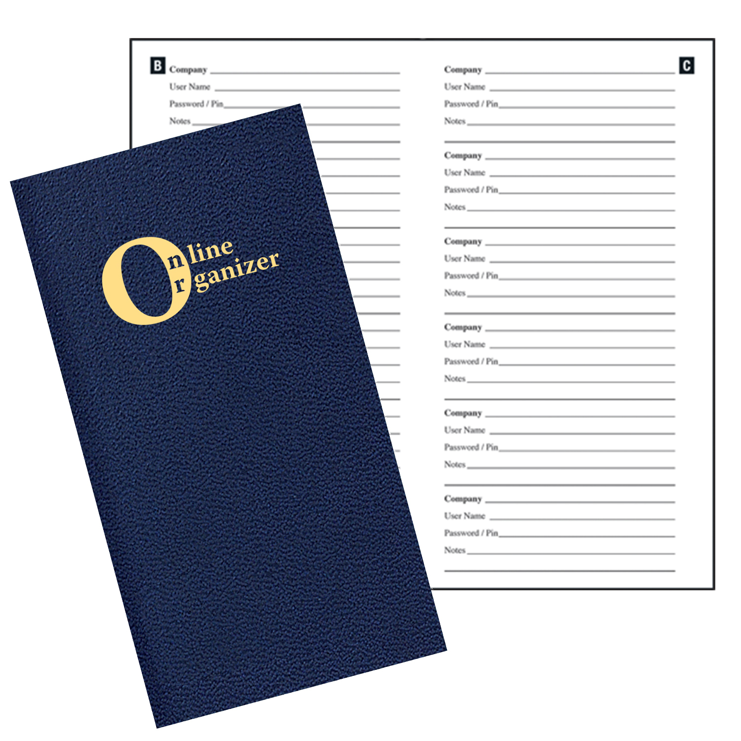 Online Organizer/ Leatherette Cover 1