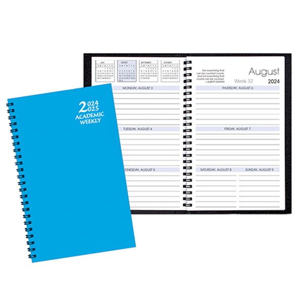 Academic Weekly Planner w / Technocolor Cover 1