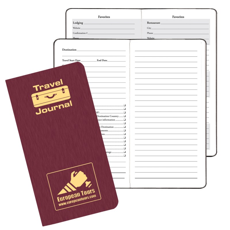 Travel Journal w/ Shimmer Cover 1 Travel Journal w/ Shimmer Cover 1