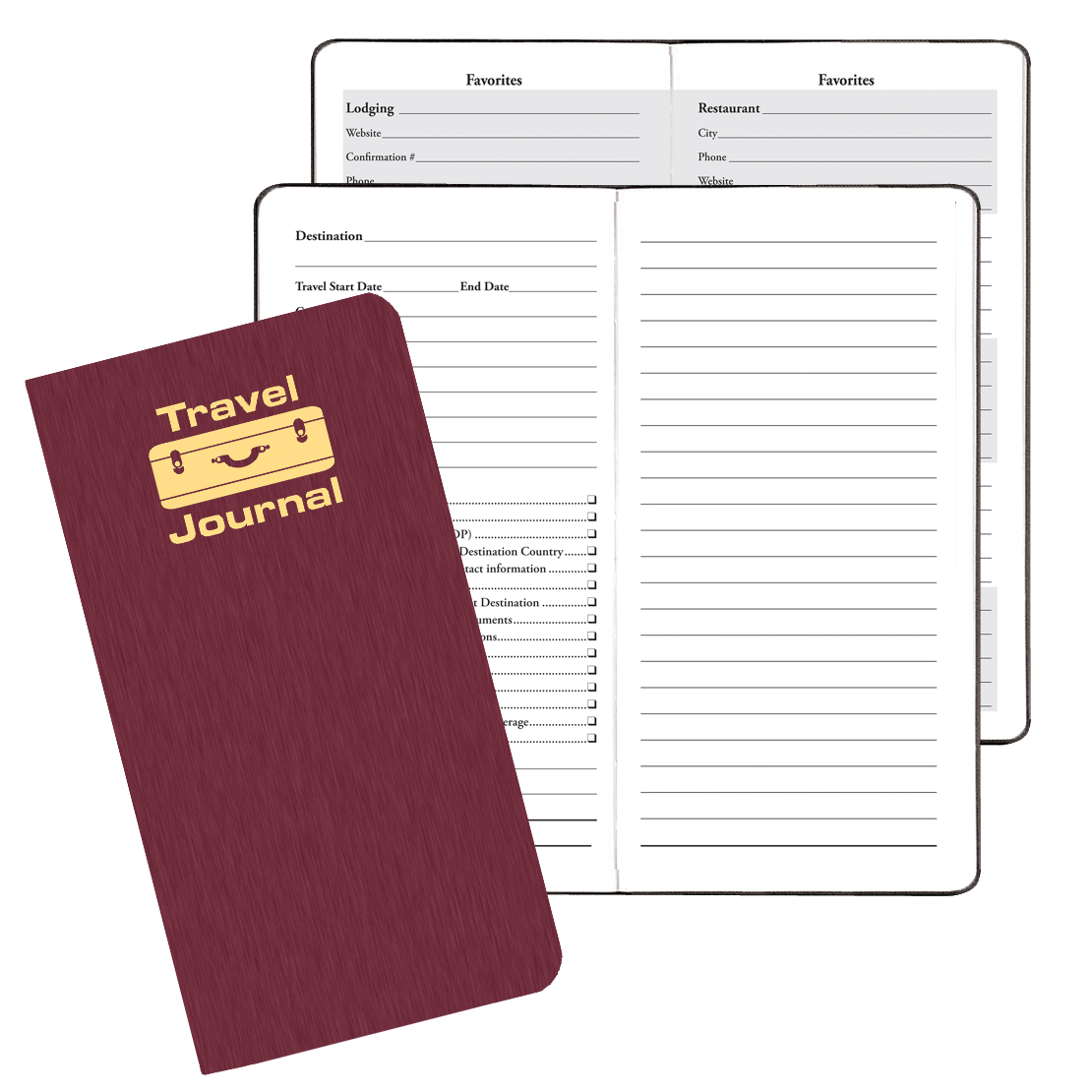 Travel Journal w/ Shimmer Cover 1