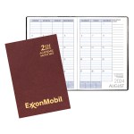 Academic Monthly Planner w/ Leatherette Cover 1 Academic Monthly Planner w/ Leatherette Cover 1