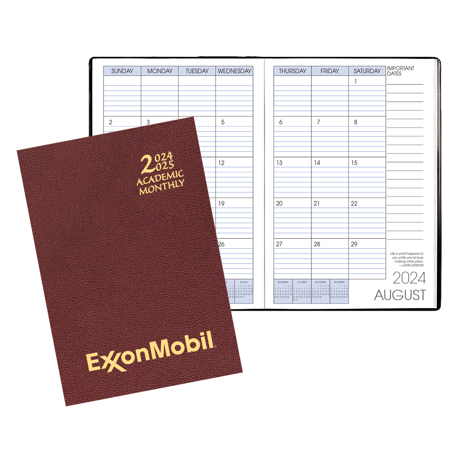 Academic Monthly Planner w/ Leatherette Cover 1