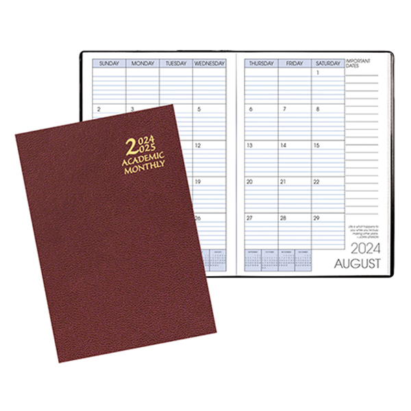 Academic Monthly Planner w/ Leatherette Cover 1