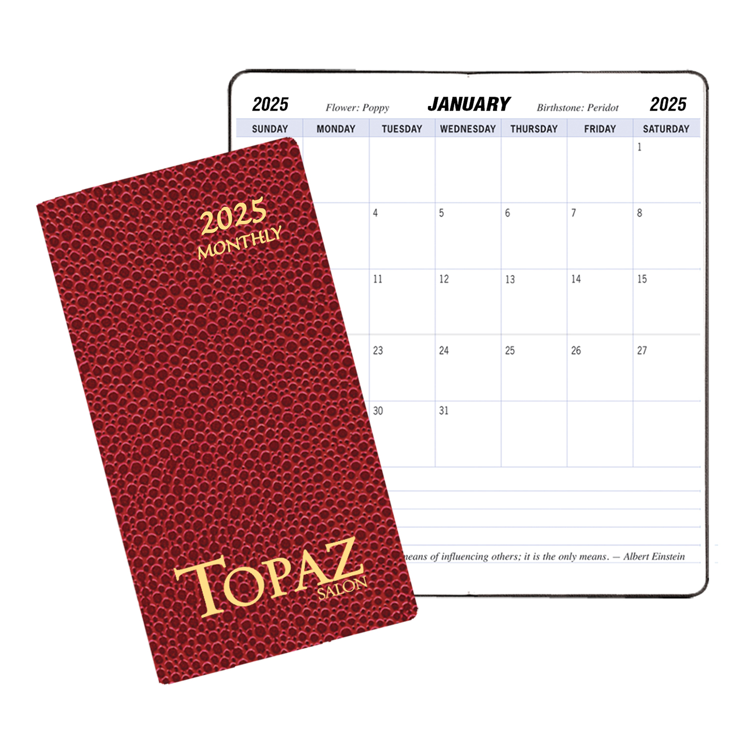 Monthly Pocket Planner w/ Cobblestone Cover 1